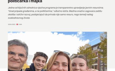 Glas Istre o programu Marije Blažine: “Grad koji ne čeka, već pokreće”